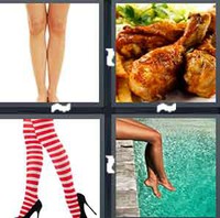 4 Pics 1 Word Levels Legs