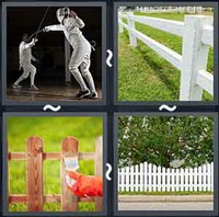 4 Pics 1 Word Fence
