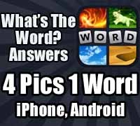 whats the word answers 4 pics 1 word