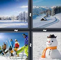 4 Pics 1 Word Snow