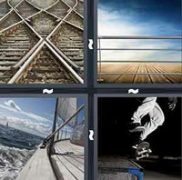 4 Pics 1 Word Rail