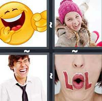 4 Pics 1 Word Laugh 