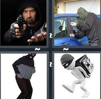 4 Pics 1 Word Robbery