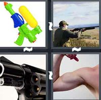 4 Pics 1 Word Gun
