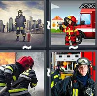4 Pics 1 Word Fireman 