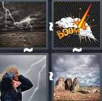 4 Pics 1 Word Thunder