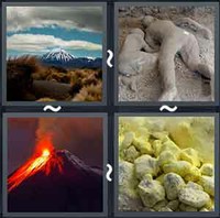 4 Pics 1 Word Volcano 