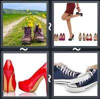 4 Pics 1 Word Shoes 