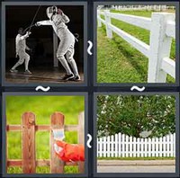4 Pics 1 Word Fence 