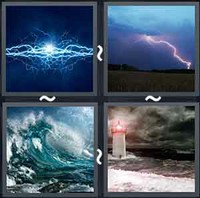 4 Pics 1 Word Stormy 