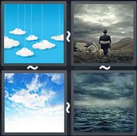 4 Pics 1 Word Cloudy 