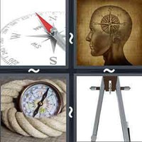 4 Pics 1 Word Compass