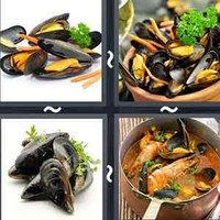 4 Pics 1 Word Mussels