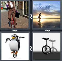 4 Pics 1 Word Unicycle 