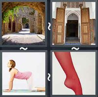4 Pics 1 Word Arched 