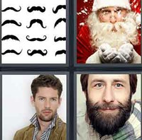 4 Pics 1 Word Beard