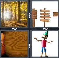 4 Pics 1 Word Wood