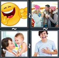4 Pics 1 Word Laughter 