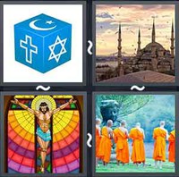 4 Pics 1 Word Religion 