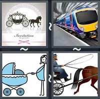 4 Pics 1 Word Carriage 