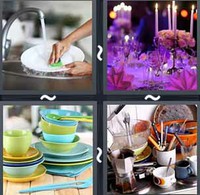 4 Pics 1 Word Dishes