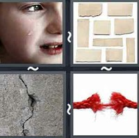 4 Pics 1 Word Tear 