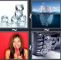4 Pics 1 Word Ice