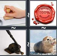 4 Pics 1 Word Seal 