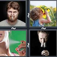 4 Pics 1 Word Smell 