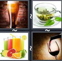 4 Pics 1 Word Beverage 